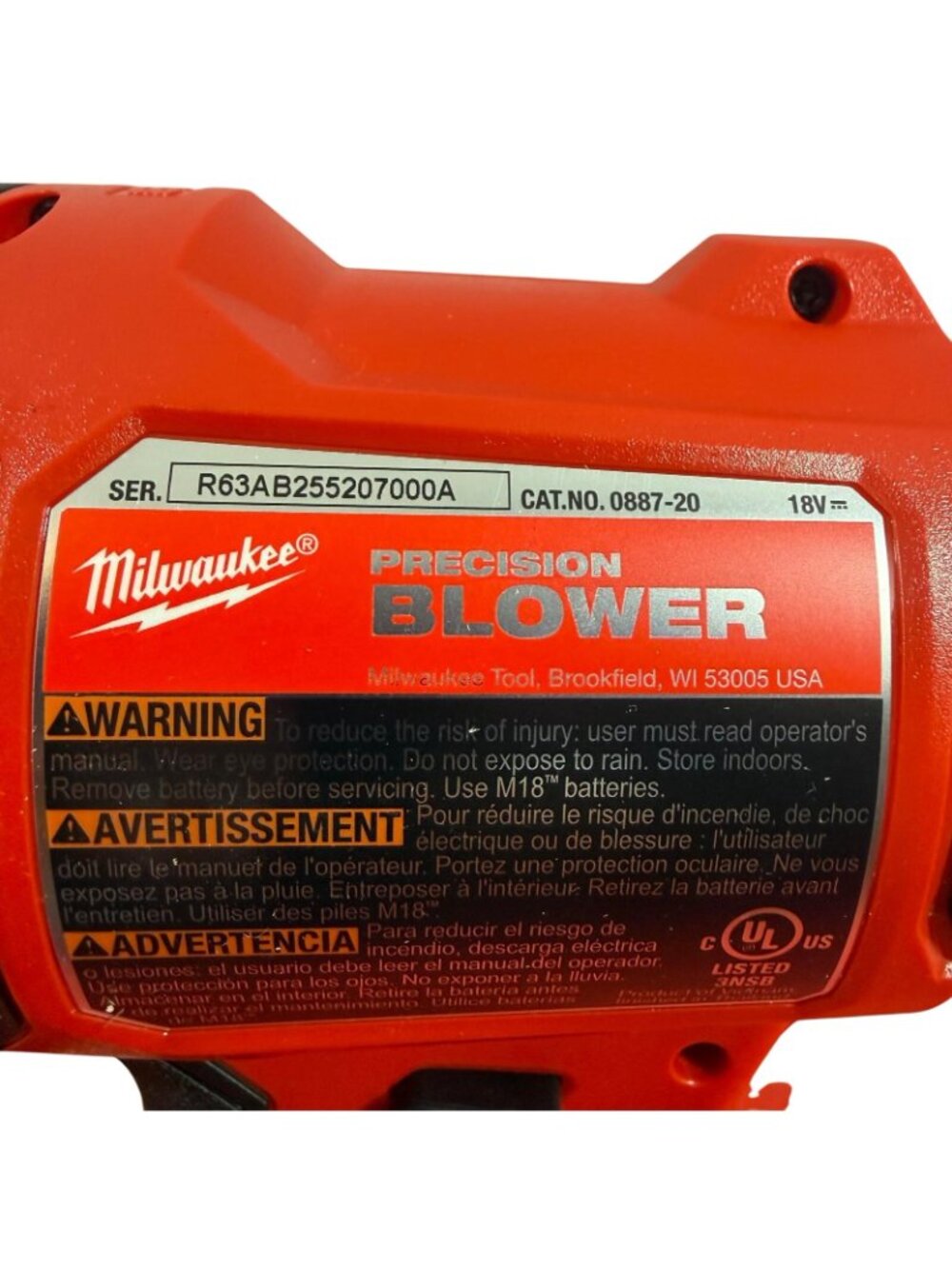 Milwaukee M18 Compact Blower - Picture 9 of 12